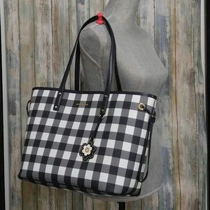 michael kors gingham purse